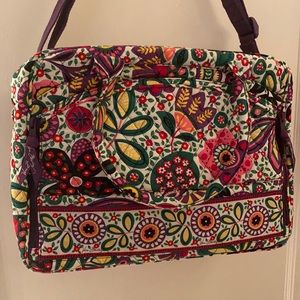 Vera Bradley Weekender Bag Viva La Vera Laptop Section Many Pockets